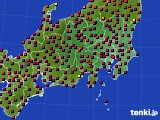 2015年03月17日の関東・甲信地方のアメダス(日照時間)