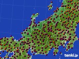 北陸地方のアメダス実況(日照時間)(2015年03月17日)