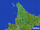 道北のアメダス実況(積雪深)(2015年03月18日)