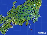 関東・甲信地方のアメダス実況(日照時間)(2015年03月18日)