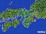近畿地方のアメダス実況(日照時間)(2015年03月18日)