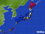 アメダス実況(日照時間)(2015年03月18日)