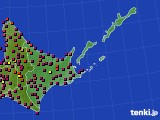 道東のアメダス実況(日照時間)(2015年03月18日)