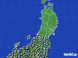 2015年03月19日の東北地方のアメダス(降水量)