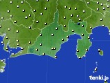 静岡県のアメダス実況(気温)(2015年03月19日)
