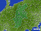 長野県のアメダス実況(風向・風速)(2015年03月19日)