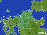 福岡県のアメダス実況(風向・風速)(2015年03月19日)