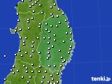 岩手県のアメダス実況(風向・風速)(2015年03月19日)