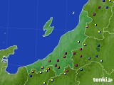 新潟県のアメダス実況(積雪深)(2015年03月20日)