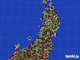 2015年03月21日の東北地方のアメダス(日照時間)