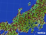 北陸地方のアメダス実況(日照時間)(2015年03月21日)