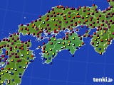 2015年03月21日の四国地方のアメダス(日照時間)