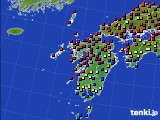 2015年03月21日の九州地方のアメダス(日照時間)