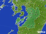 2015年03月21日の熊本県のアメダス(気温)