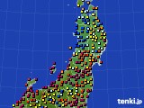 東北地方のアメダス実況(日照時間)(2015年03月22日)