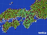 近畿地方のアメダス実況(日照時間)(2015年03月22日)