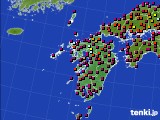 九州地方のアメダス実況(日照時間)(2015年03月22日)