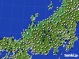 北陸地方のアメダス実況(風向・風速)(2015年03月22日)