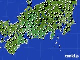 東海地方のアメダス実況(風向・風速)(2015年03月22日)
