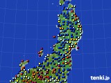 2015年03月23日の東北地方のアメダス(日照時間)