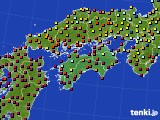 四国地方のアメダス実況(日照時間)(2015年03月23日)