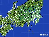 関東・甲信地方のアメダス実況(風向・風速)(2015年03月23日)