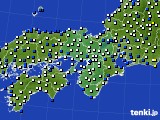 近畿地方のアメダス実況(風向・風速)(2015年03月23日)