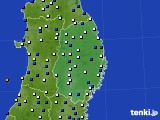 2015年03月23日の岩手県のアメダス(風向・風速)