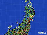 2015年03月24日の東北地方のアメダス(日照時間)