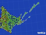 道東のアメダス実況(日照時間)(2015年03月24日)