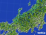 北陸地方のアメダス実況(気温)(2015年03月24日)