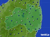 福島県のアメダス実況(風向・風速)(2015年03月24日)