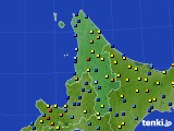 道北のアメダス実況(積雪深)(2015年03月25日)