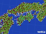 2015年03月25日の四国地方のアメダス(日照時間)