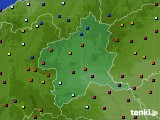 群馬県のアメダス実況(日照時間)(2015年03月25日)