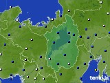 滋賀県のアメダス実況(風向・風速)(2015年03月25日)
