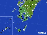 鹿児島県のアメダス実況(風向・風速)(2015年03月25日)