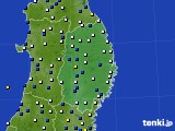 岩手県のアメダス実況(風向・風速)(2015年03月25日)