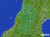 山形県のアメダス実況(風向・風速)(2015年03月25日)