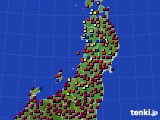 東北地方のアメダス実況(日照時間)(2015年03月26日)