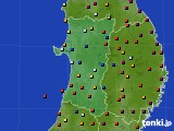 秋田県のアメダス実況(日照時間)(2015年03月26日)