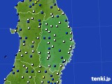 岩手県のアメダス実況(風向・風速)(2015年03月26日)