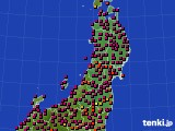 東北地方のアメダス実況(日照時間)(2015年03月28日)