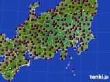 関東・甲信地方のアメダス実況(日照時間)(2015年03月28日)