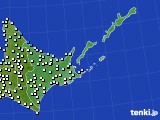 道東のアメダス実況(気温)(2015年03月28日)