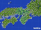 2015年03月28日の近畿地方のアメダス(風向・風速)