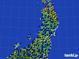 2015年03月29日の東北地方のアメダス(日照時間)