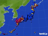 アメダス実況(日照時間)(2015年03月29日)