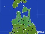 2015年03月29日の青森県のアメダス(風向・風速)