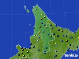 道北のアメダス実況(積雪深)(2015年03月31日)